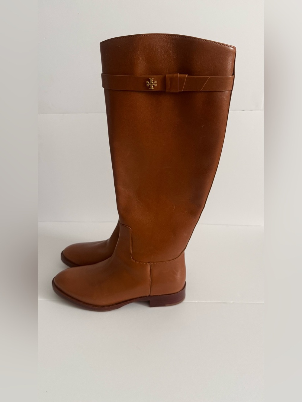 Tory Burch Brown Leather Riding Boots - Classic Knee High size 5.5